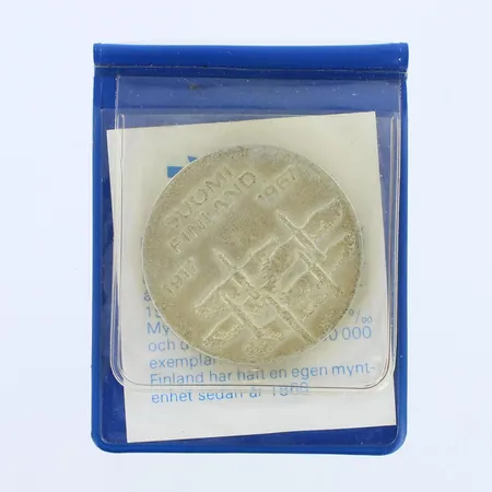 Juhlaraha, 1917-1967, nimellisarvo 10mk, 900,   Paino: 24 g