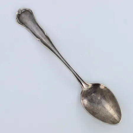 Kahvilusikka, chippendale, pituus 116mm, 830,  Paino: 13,3 g
