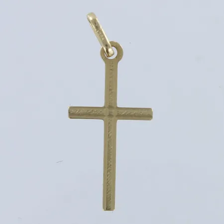 Risti-riipus, korkeus 24mm, 585,  Paino: 0,5 g