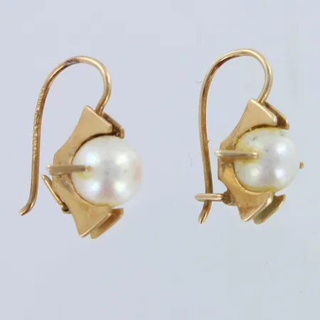 Helmikorvakorut, korkeus 18mm, 585br,  Paino: 3,7 g
