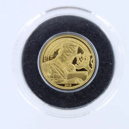 Kultaraha, ylipäälikkö C.G.E. Mannerheim, 5 dollars, 999,  Paino: 0,5 g