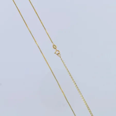 Kaulaketju, pituus 89cm, 585, Kahta eri punosta,  Paino: 5,7 g