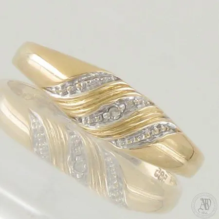 Viallinen timanttisormus 1xn.0.001ct, 585,  Paino: 1 g