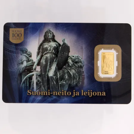 Kultaharkko, Suomi-neito ja leijona, 999, Paino: 1 g