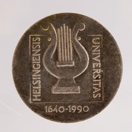 Juhlaraha, Helsingin yliopista 1640-1990, nimellisarvo 100mk, 830,  Paino: 24,6 g