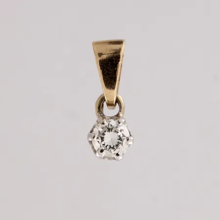 Timanttiriipus 1xn.0.10ct, korkeus 10mm, 585,  Paino: 0,2 g