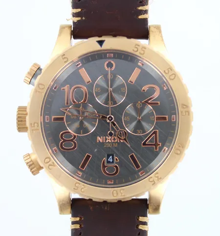 Teräsrannekello Nixon, The 48-20 Chrono, ref. A3632001-00, Ø 48mm, Quartz, pieniä käytön jälkiä