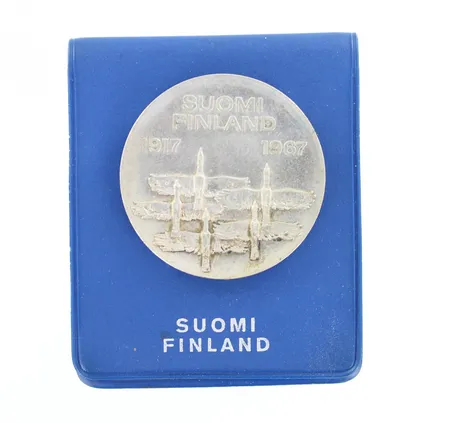 Juhlaraha, 1917-1967, nimellisarvo 10mk, 900, Paino: 23,9 g