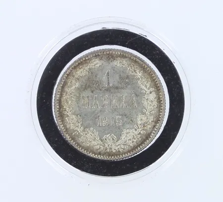 Hopearaha, 1 markka, vuodelta 1915, 868,  Paino: 5,2 g
