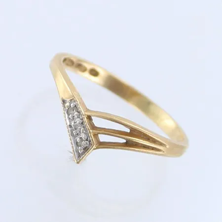 Timanttisormus 3xn.0.005ct, koko 16,  Paino: 1,3 g