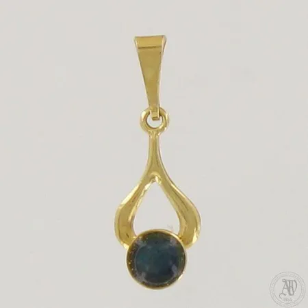 Spektroliitti-riipus, korkeus 20mm, leveys 7mm, 585br,  Paino: 0,5 g