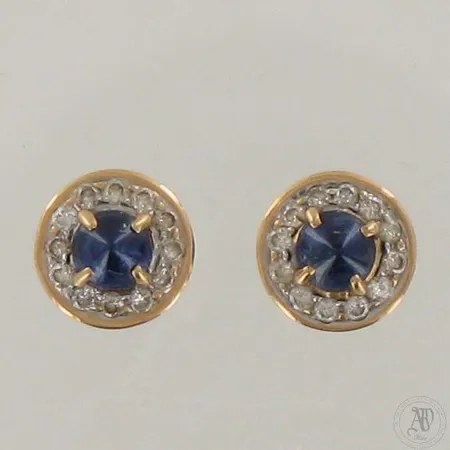 Kivikorvakorut timanteilla 24xn.0.005ct, Ø 8mm, 750br,  Paino: 3 g