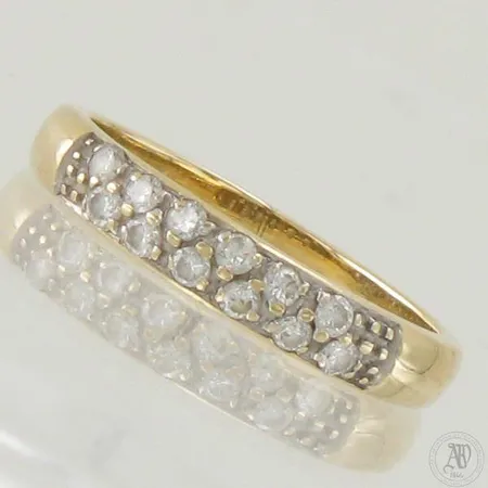 Timanttisormus 12xn.0.01ct, koko 17, 585, Paino: 2,4 g