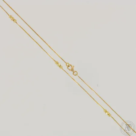 Venetsia-kaulaketju, pituus 44cm, leveys 1-3mm, 585,  Paino: 2,9 g