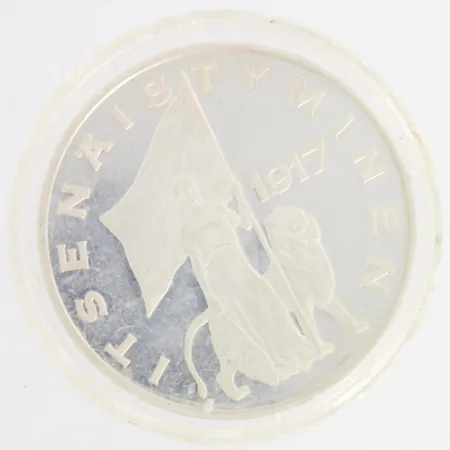 Hopeamitali, Itsenäistyminen 1917, 925,  Paino: 27,4 g