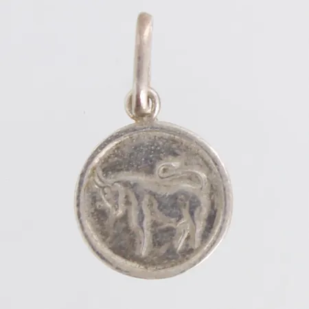 Horoskooppiriipus, härkä, korkeus 19mm, 925, Paino: 0,8 g