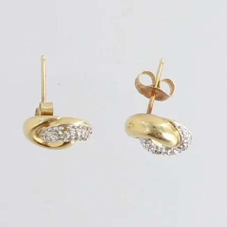 Timanttikorvakorut 8xn.0.005ct, korkeus 11mm, 585,  Paino: 2,5 g