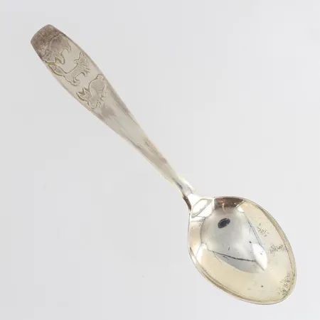 Kummilusikka, kaiverrettu, pituus 143mm, 830,  Paino: 21,2 g