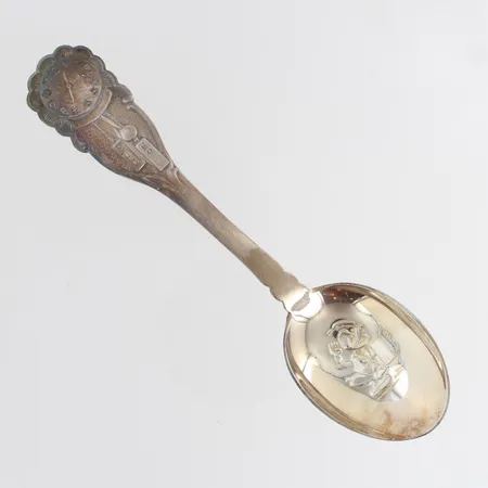 Kummilusikka, kaiverrettu, pituus 140mm, 830,  Paino: 28,2 g