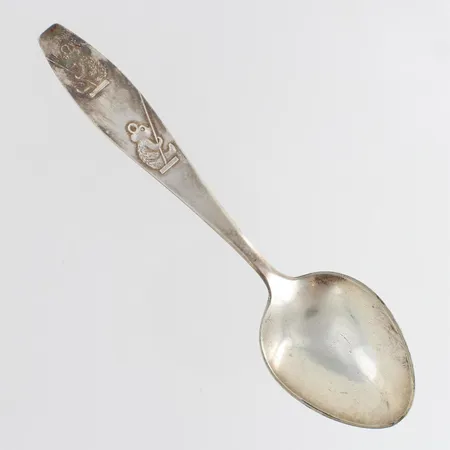 Kummilusikka, kaiverrettu, pituus 148mm, 813h,  Paino: 24,2 g