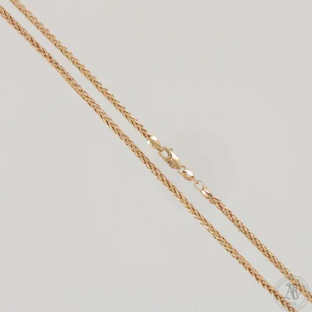 Kaulaketju, pituus 45,5cm ja leveys 2mm, 585,  Paino: 5,2 g