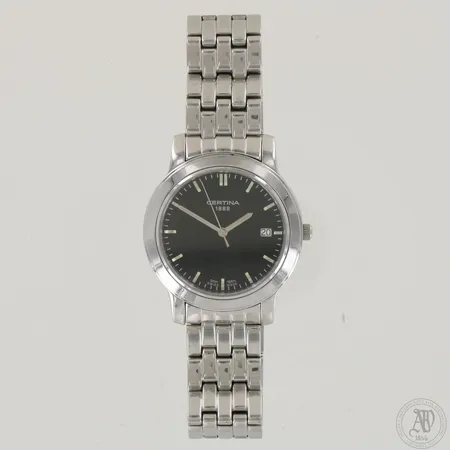 Teräsrannekello Certina 1888, 316L, 260.1194.42, quartz, rungon Ø 38mm, rannekkeen pituus 200mm, käytön jälkiä