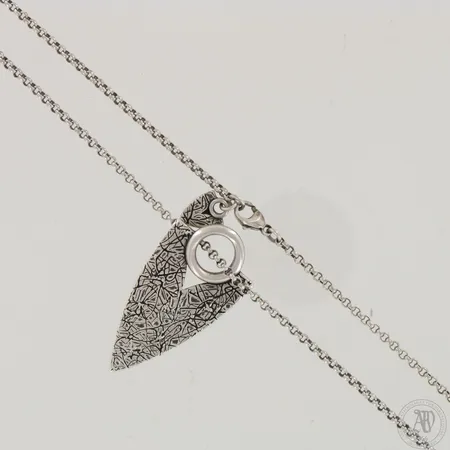 Kaulakoru, Elämän roihu, Kalevala Koru, ketjun pituus 80 tai 100cm, riipuksen korkeus 47mm, 925,  Paino: 28,8 g