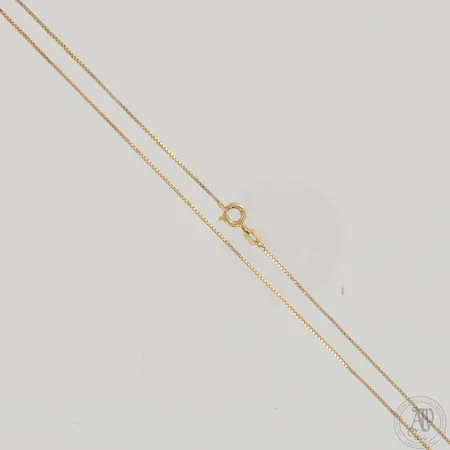 Venetsia-kaulaketju, käytön jälkiä, pituus 44,5cm, 585,  Paino: 1,6 g
