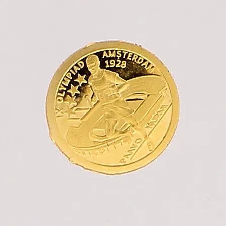 Kultaraha, 2 dollaria, Niue, Paavo Nurmi, 999,  Paino: 0,5 g