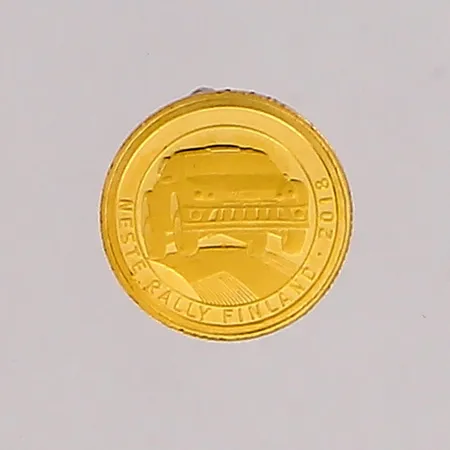 Kultaraha, 2½ dollaria, Niue Saari, 2018 Neste Rally, 999,  Paino: 0,5 g