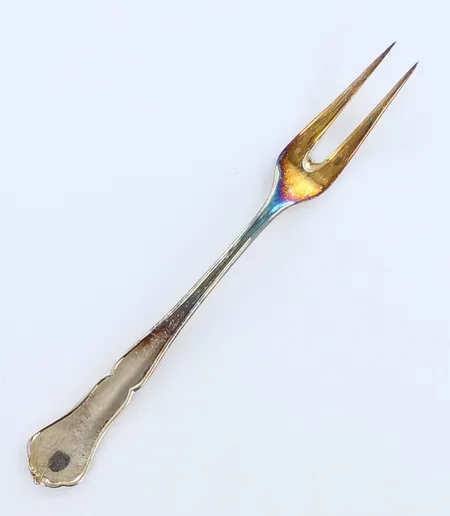 Leikkelehaarukka, Chippendale, pituus 125mm, 830,  Paino: 11,8 g