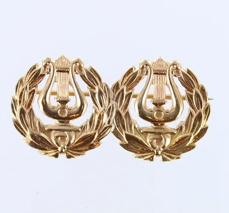 Lyyrarintaneula, leveys 30mm, 585,  Paino: 2,6 g