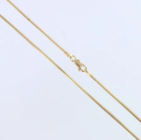 Käärmekaulaketju, pituus 45cm, 585,  Paino: 5,2 g