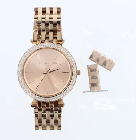 Teräsrannekello Michael Kors, MK3192, taulun Ø 39mm, rannekeen pituus 165mm, 2 lisä palaa, Qurtz, laatikko