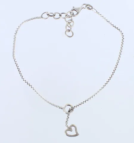 Nilkkaketju, pituus 21,5-25cm, 925,  Paino: 4,7 g