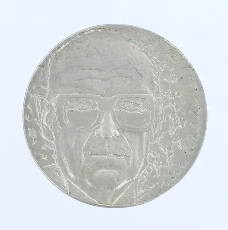 Juhlaraha, Urho Kekkonen 1975, nimellisarvo 10 markkaa, 500,  Paino: 23,4 g