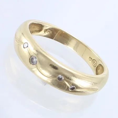 Timanttisormus 4xn.0.005-0.01ct, koko 18, 585,  Paino: 2,9 g