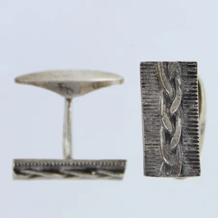Kuvioidut kalvosinnapit, mitat 9,5x19,3mm, 830,   Paino: 7,8 g