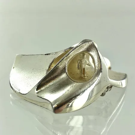 Björn Weckström, rintakoru "Labyrinth", Lapponia, mitat 45x38mm, vuodelta 1980, 925,  Paino: 23 g
