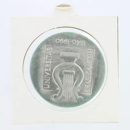 Juhlaraha, Helsingin yliopista 1640-1990, nimellisarvo 100mk, 830,   Paino: 24,6 g