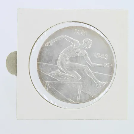 Juhlaraha, Yleisurheilun MM 1983, nimellisarvo 50mk, 500,   Paino: 21,9 g
