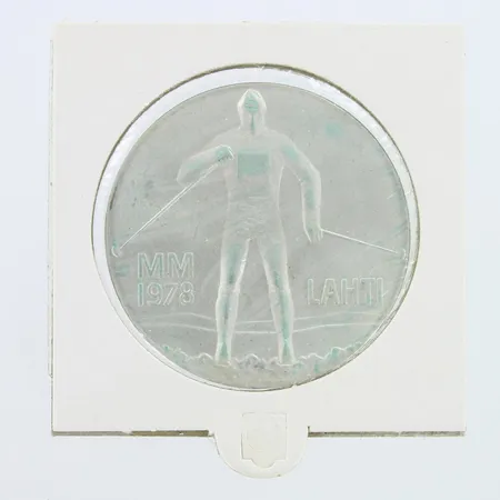 Juhlaraha, Lahti MM 1978, nimellisarvo 25mk, 500,   Paino: 26,1 g
