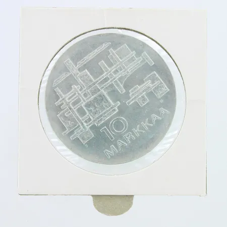 Juhlaraha, Suomen itsenäisyyden kunniaksi 1917-1967, nimellisarvo 10mk, 900,   Paino: 23,8 g