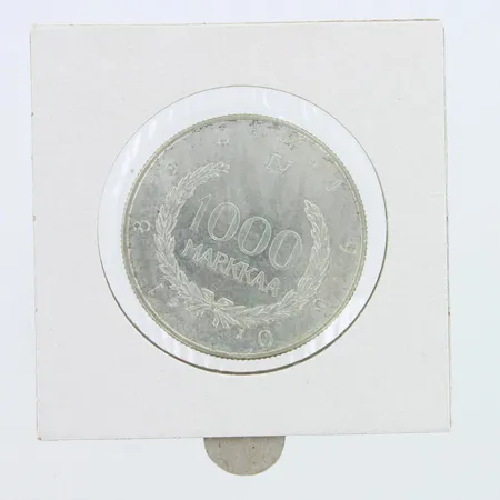 Hopearaha, 1000 Markkaa (Snellman) 1960, 875,  Paino: 14 g