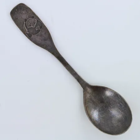 Lusikka, kaiverrettu, taittunut, pituus 136mm,  Paino: 30,3 g