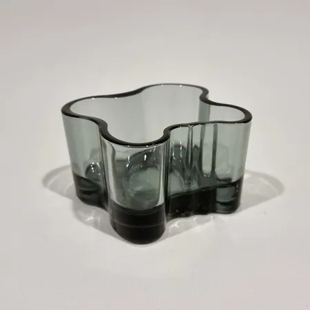 Aalto-kynttilälyhty Iittala, design Alvar Aalto, harmaa, korkeus 55mm