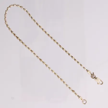 Ranneketju, pituus 240mm, Kultajousi, 925,  Paino: 4,5 g