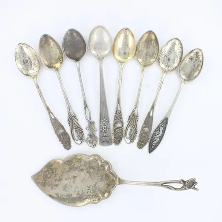 Pöytähopeaa, osa viallisia, 813-830,  Paino: 103,3 g