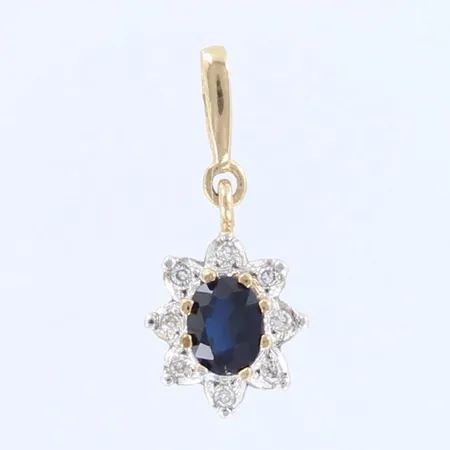 Diana-kiviriipus timanteilla 8xn.0.005ct, korkeus 19mm, 585br,  Paino: 0,7 g