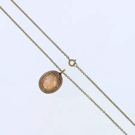Kivikaulakoru, Kalevala Koru, ketjun pituus 61cm, riipuksen korkeus 30mm, pronssia